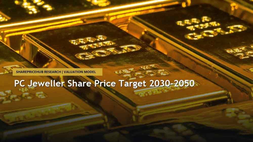 PC Jeweller Share Price Target 2030 to 2050: Pure gold bullion bars representing jewellery enterprise asset value